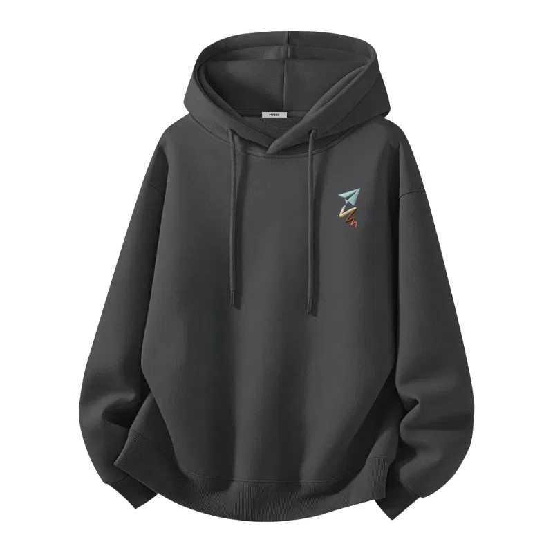 Детский свитшот утепленный с начесом Ma Fei Wang Dream Chest Logo MINISO, Dark Gray
