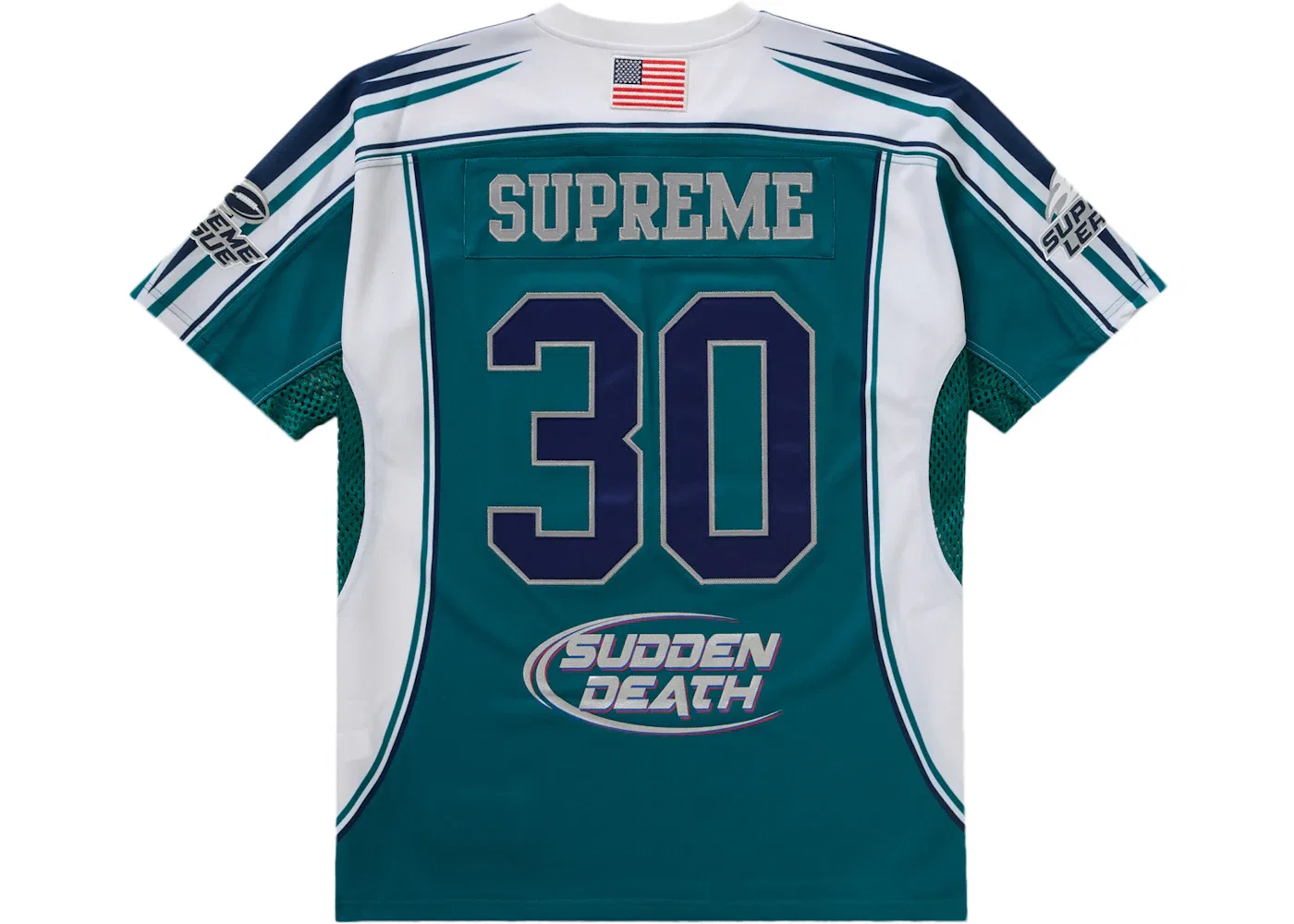Мужская футбольная джерси с принтом Sudden Death Supreme, Teal