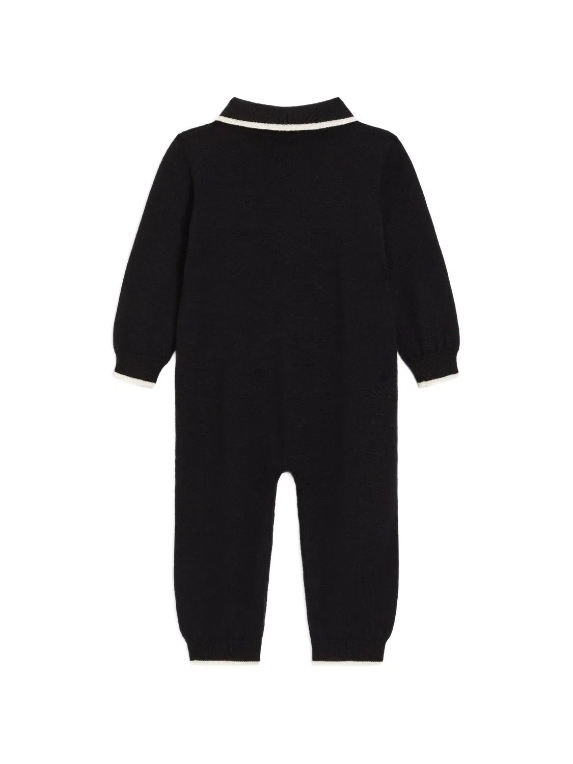 Комбинезон из вирджинской шерсти Dolce & Gabbana Kids, черный — фото 2
