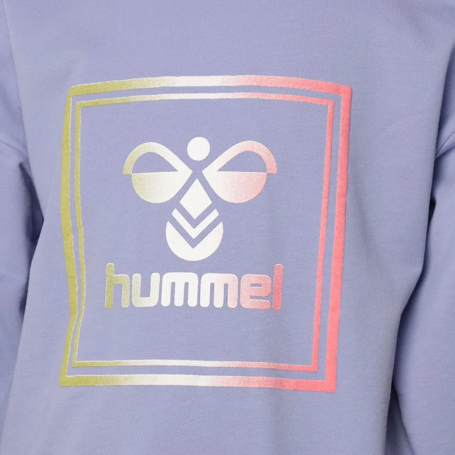Свитшот детский с капюшоном Hmlleiden Hummel, Сиреневый — фото 4