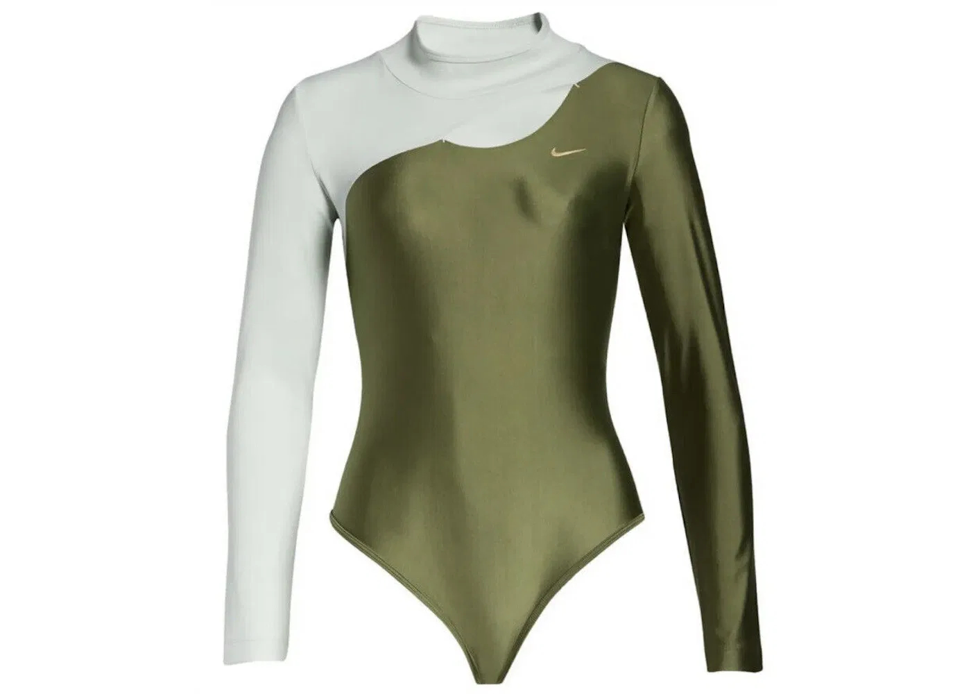 Женское боди Nike Serena Williams Design Crew LSTB, зеленый