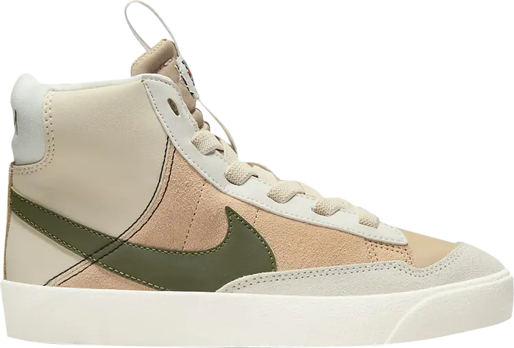 

Кроссовки Nike Blazer Mid '77 SE PS 'Dance - Sanddrift Medium Olive', коричневый