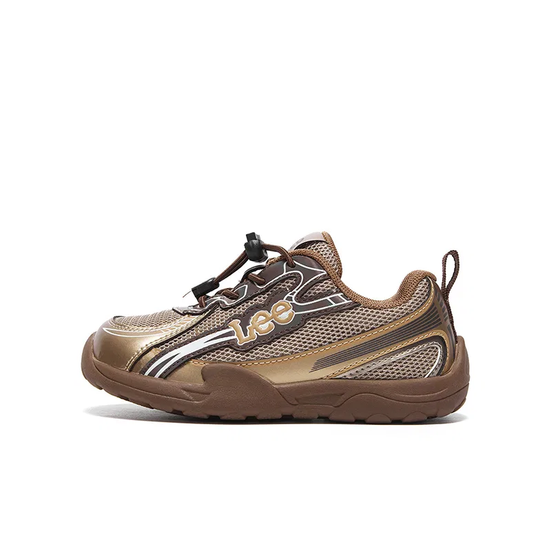 Детские уличные кроссовки для мальчиков с ретро-стилем Lee, Beige Khaki