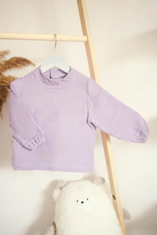 Детские свитшот для девочек хлопковый Pahta, Lilac