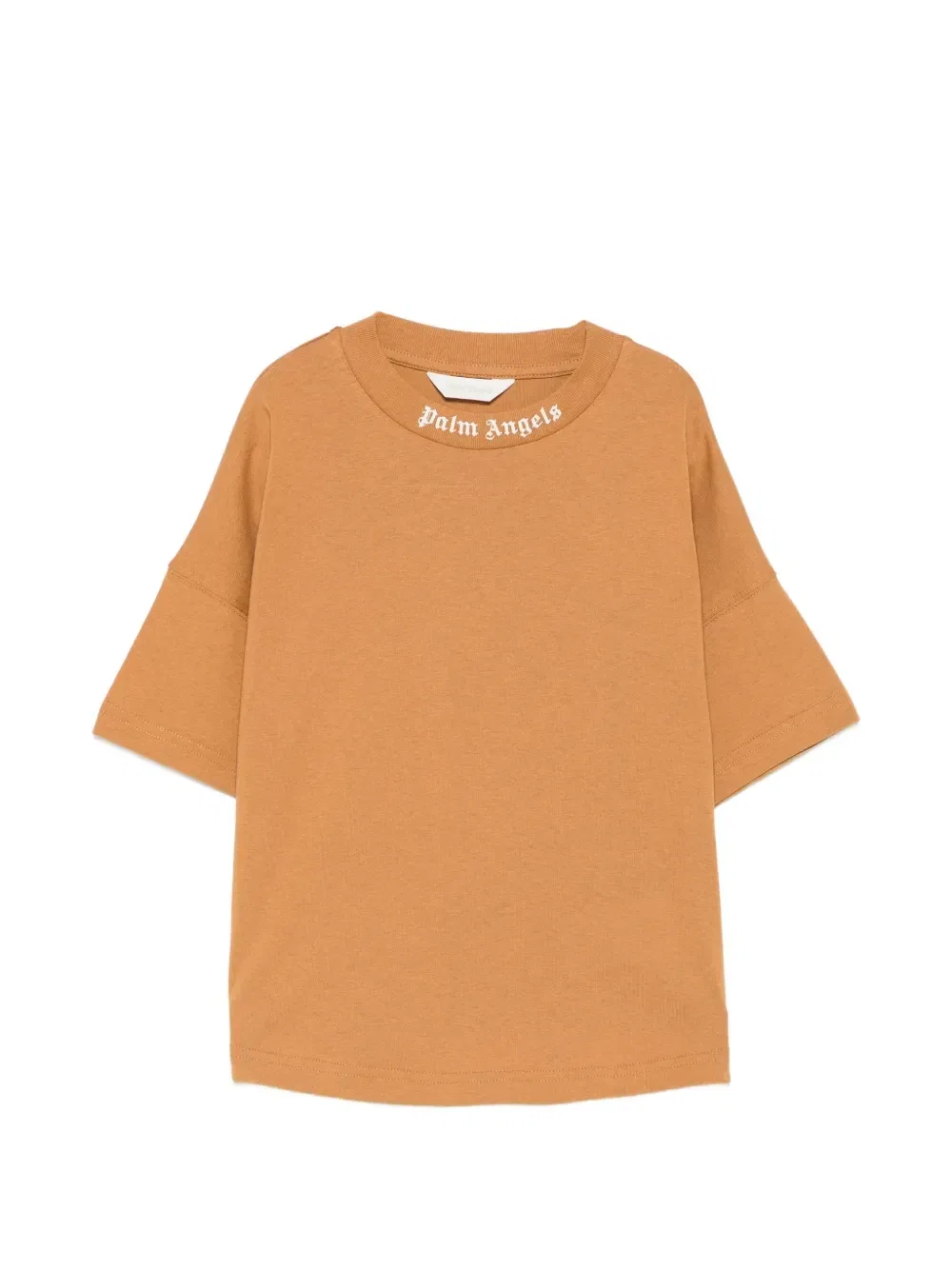 Футболка с коротким рукавом Palm Angels Kids, коричневый