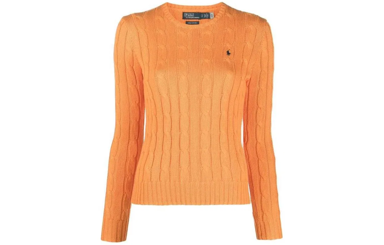 Женский джемпер оранжевый Polo Ralph Lauren
