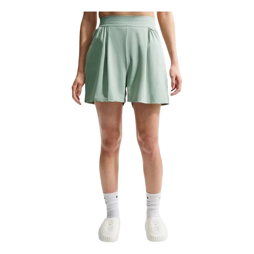 Женские шорты 24.7 Perfect Stretch Dri-Fit High-Waisted Shorts 'Steam Dutch Green' Nike, Steam/Dutch Green