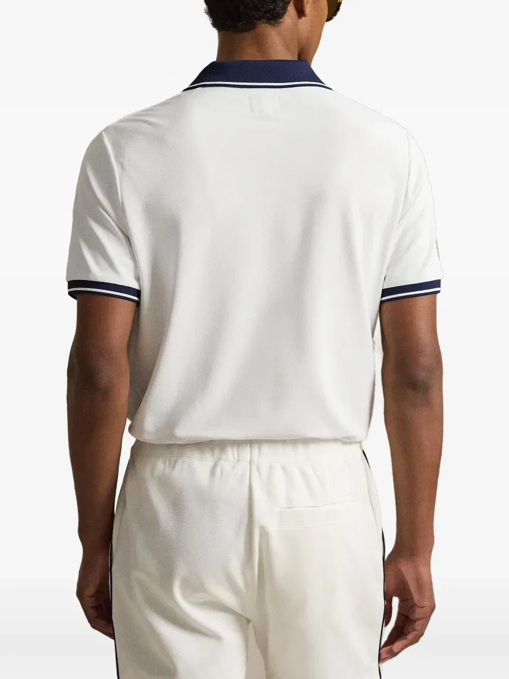 Рубашка-поло с нашивкой-логотипом из коллаборации с Wimbledon Polo Ralph Lauren, белый — фото 4