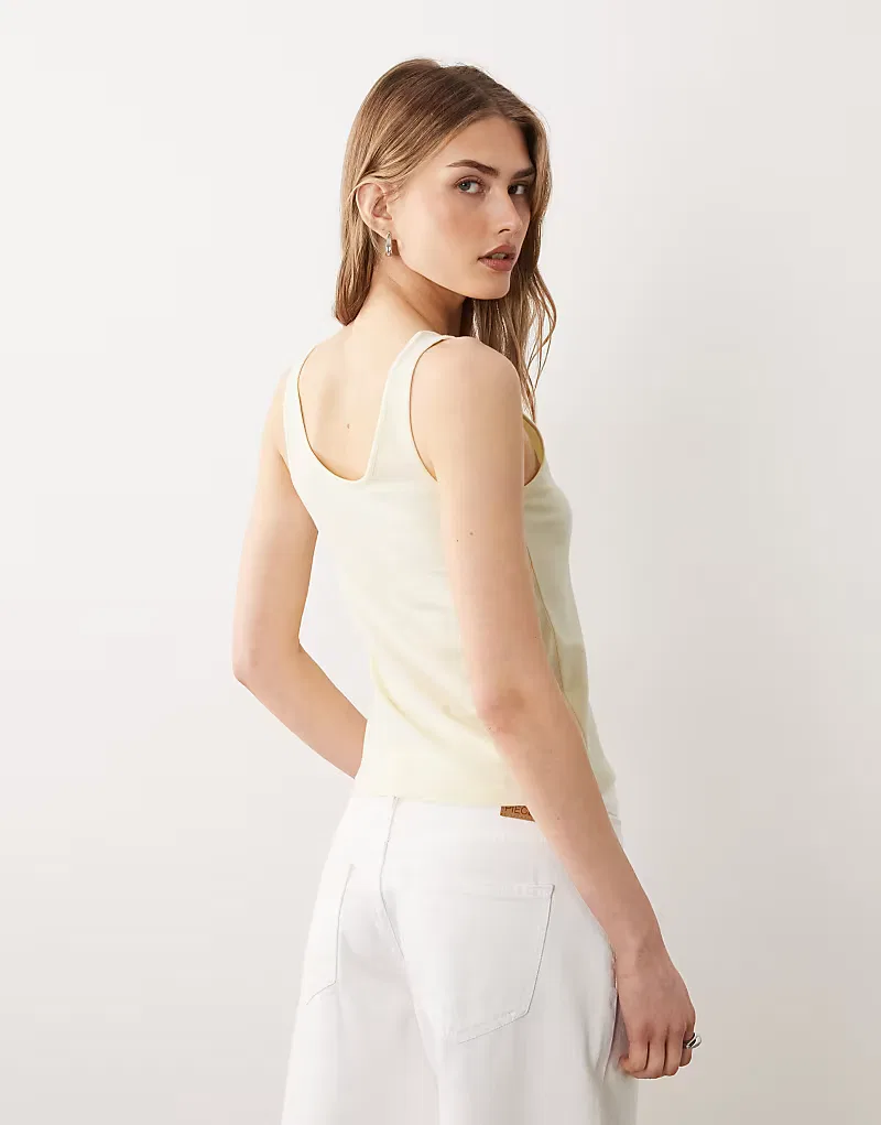 Майка Calvin Klein Monologo, масляно-желтый — фото 4