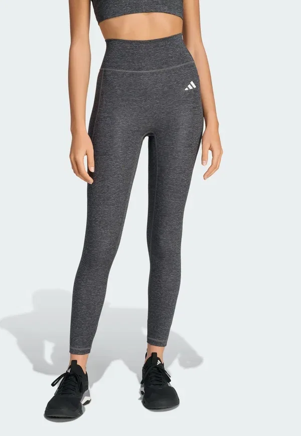 Леггинсы Optime Essentials для тренировок, цвет вереск, длина 7/8 - леггинсы Adidas Performance, серый