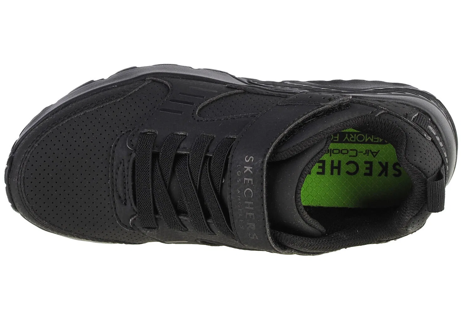 Детские кроссовки на липучках Skechers Uno Lite, Цвет: Schwarz — фото 3