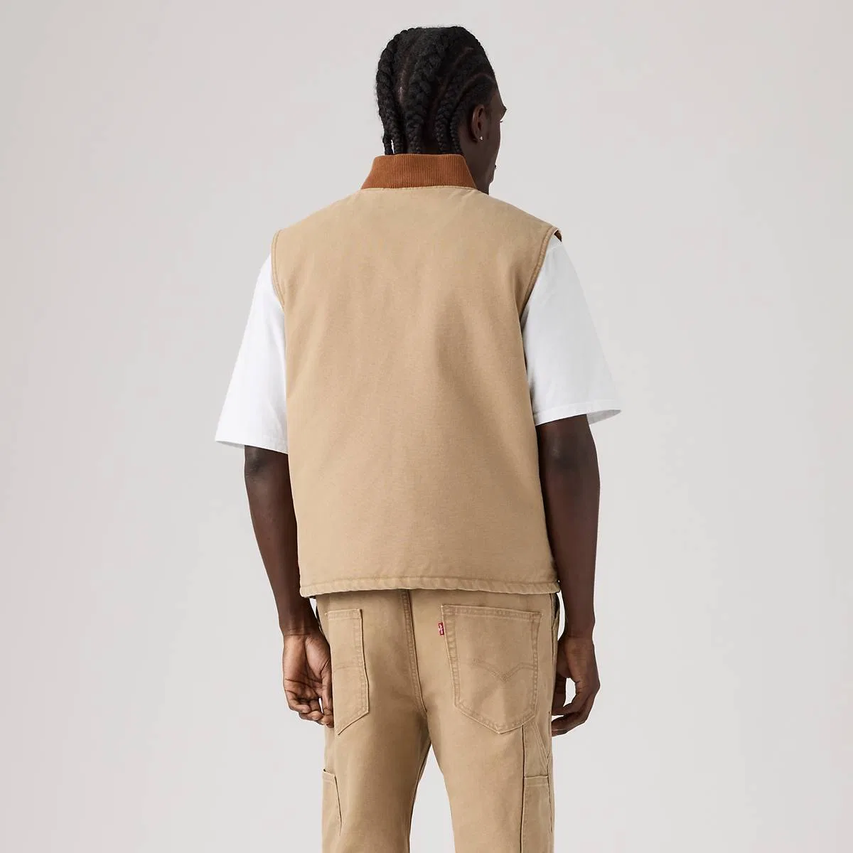 Брезентовый жилет Sansome Levi's, Tiger'S Eye - Brown — фото 4