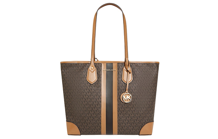 

Сумка-шоппер Eva из холста, женская, яблочно-коричневая MICHAEL KORS