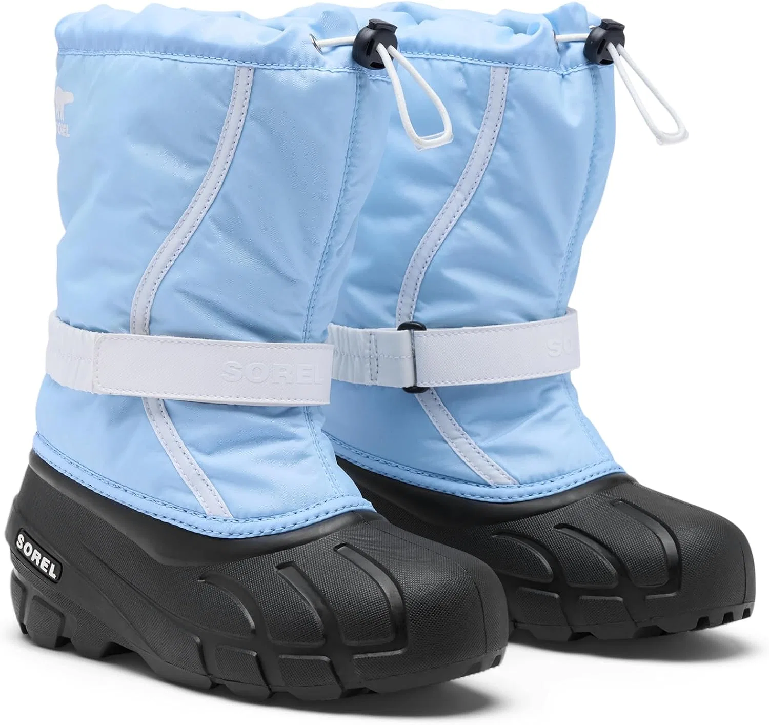 Детские снежные ботинки для девочек SOREL Kids Flurry Boots, Arctic Sea/Sea Salt — фото 2