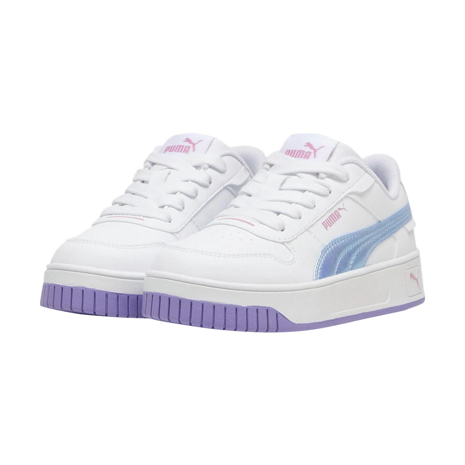 Детские кроссовки с платформой Puma Carina Street Bouncy Sky PS, Puma, Weiß — фото 3