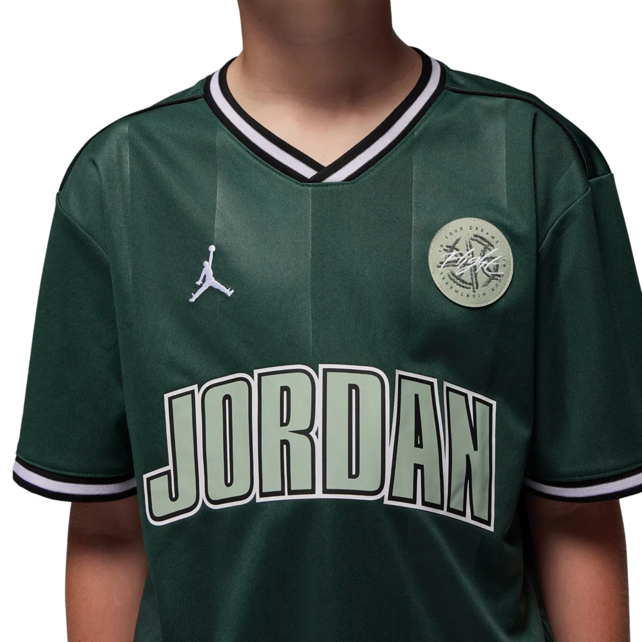 Джерси для мальчиков Sport Jersey Jordan, цвет Midnight Green/Black — фото 3