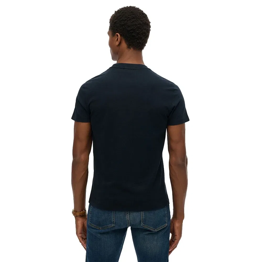 Футболка с контрастной вышивкой Superdry Essential Contrast Embroidered, синий — фото 2