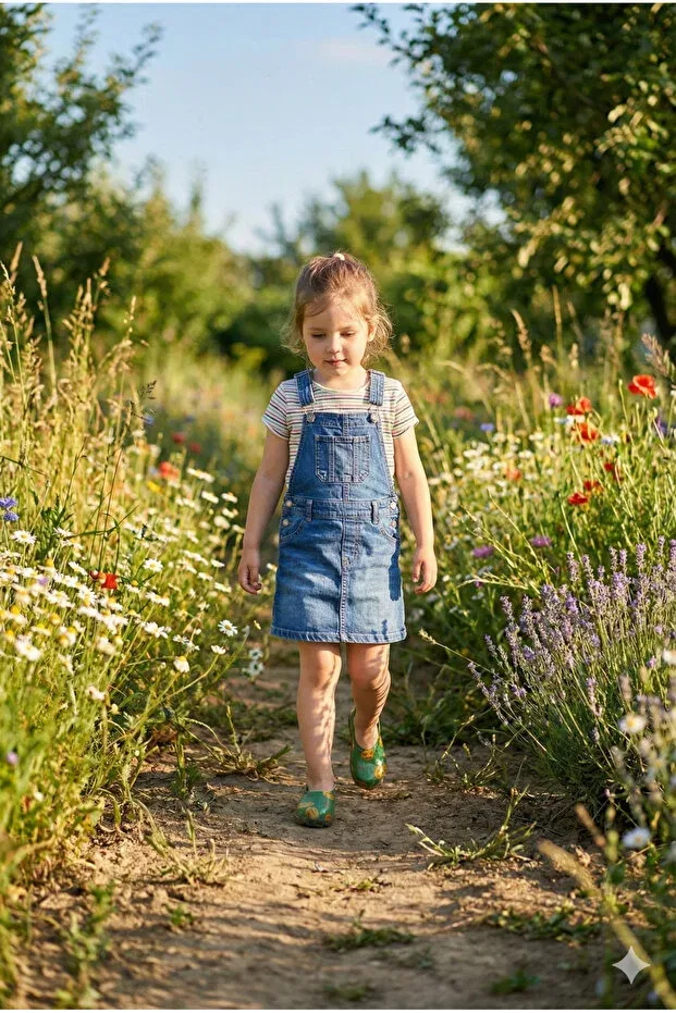 Детские туфли для девочек с принтом Patik garden and agriculture girls' shoes 21-30 green with emoji Belixspor, Green