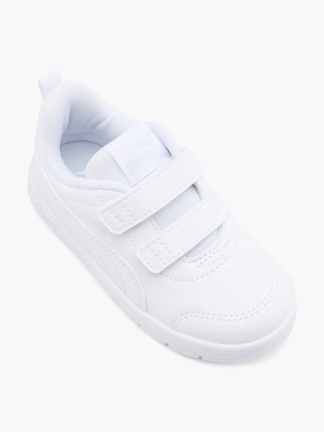 Детские кроссовки с липучками PUMA Courtflex V3 V Inf, белый — фото 2