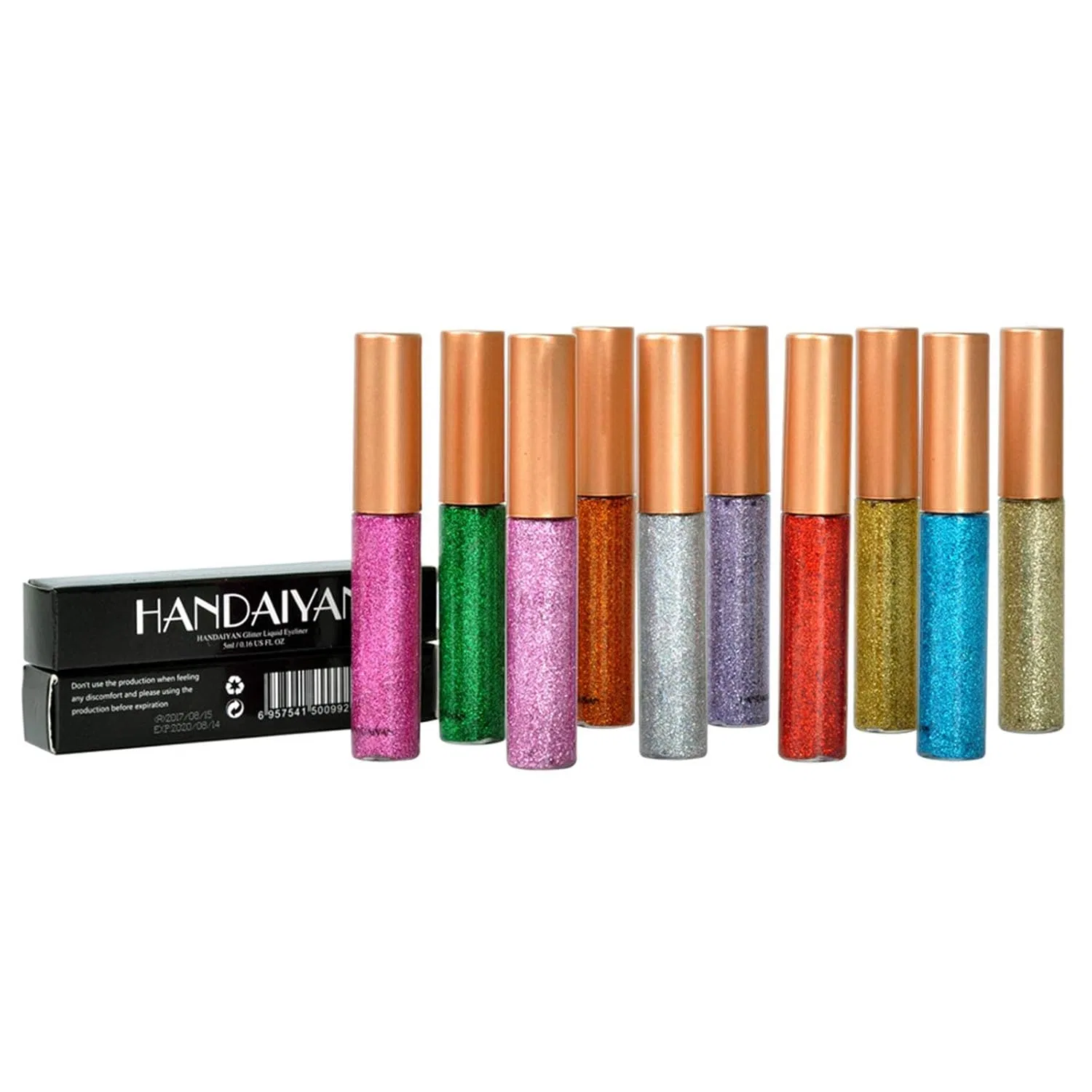 Жидкий блестящий подводка для глаз Long Lasting, 1 мл, Geardeangloow, 08 — фото 2