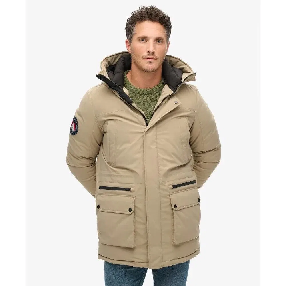 Женская утепленная парка City Superdry, Braun — фото 3