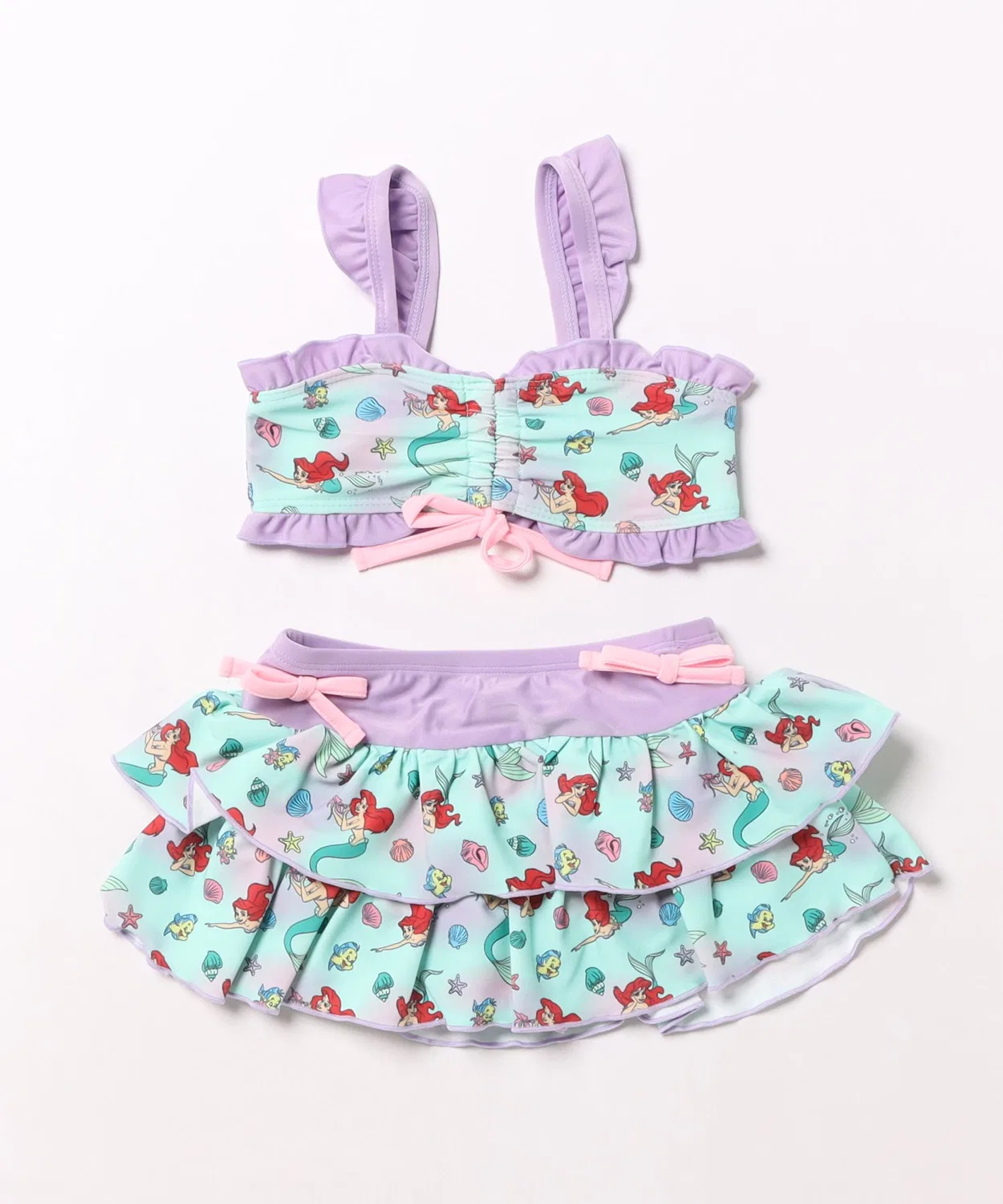 Детский купальник для девочек с принтом Disney BABYDOLL, Черный — фото 2