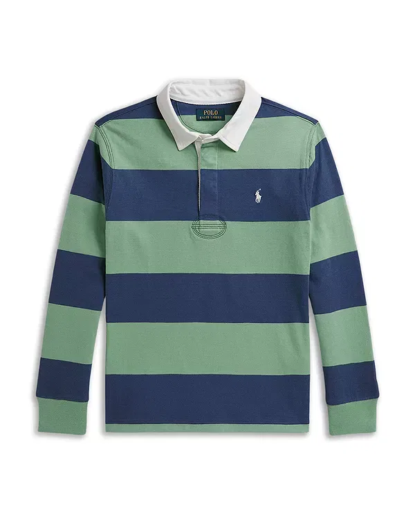 Детская рубашка-регби с длинным рукавом The Iconic Rugby Shirt Ralph Lauren, мультиколор — фото 2