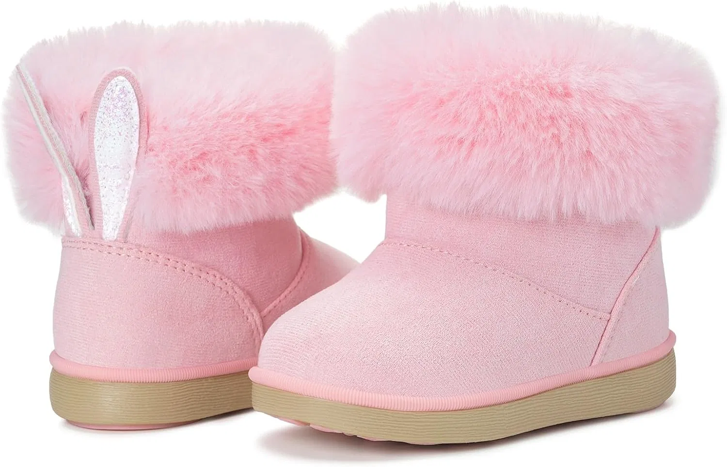 Детские зимние сапоги для девочек с мехом KVbabby, Pink