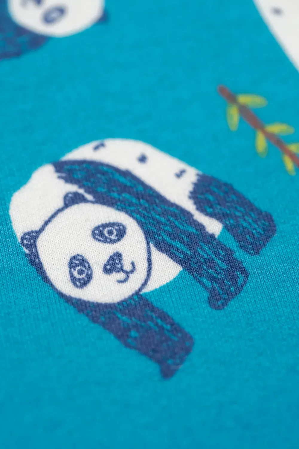 Детский свитшот с принтом Easy on Frugi, Teal — фото 3
