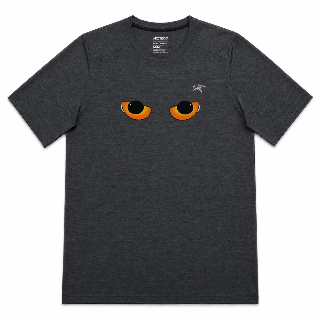 Детская футболка с круглым вырезом Unisex Black Gray/Black Heather Arcteryx, Black Gray/Black Heather