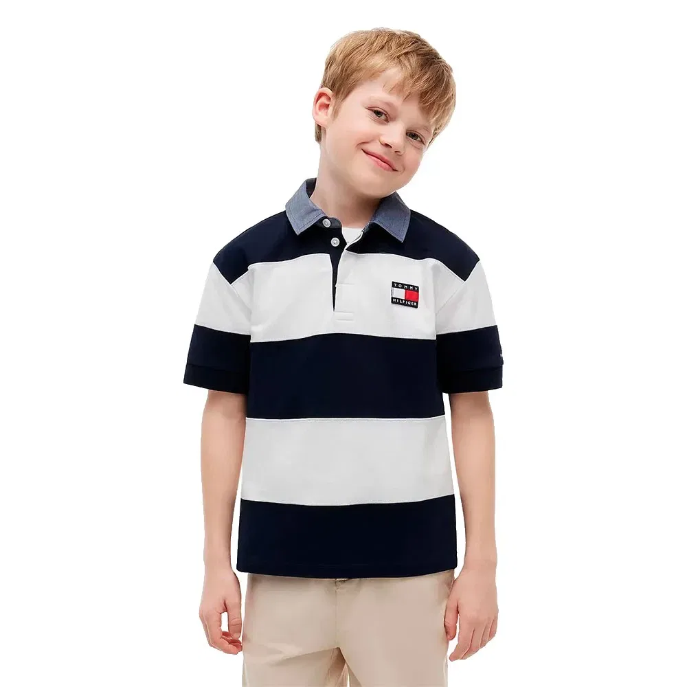 Детская футболка-поло с принтом Tommy hilfiger, Blue