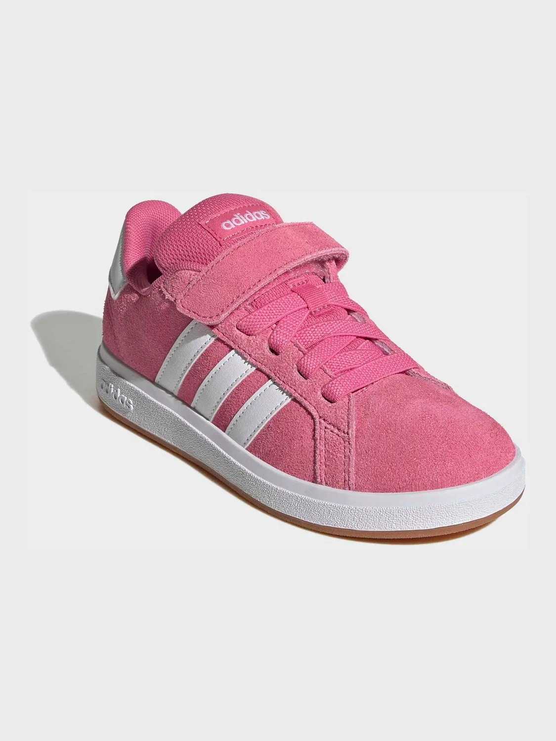 Кроссовки детские adidas Grand Court 00s на эластичных шнурках, розовые