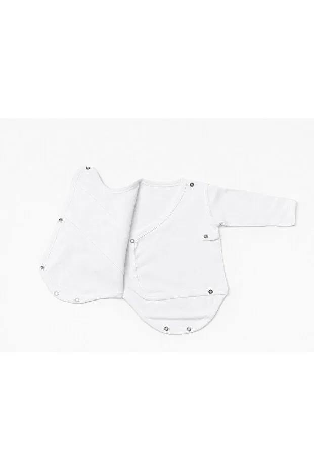 Детский комплект для девочек хлопковый Kardeşler Bebe, Ecru-Beige — фото 2