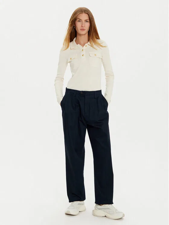 Поло slim fit Tommy Hilfiger, кремовый — фото 2