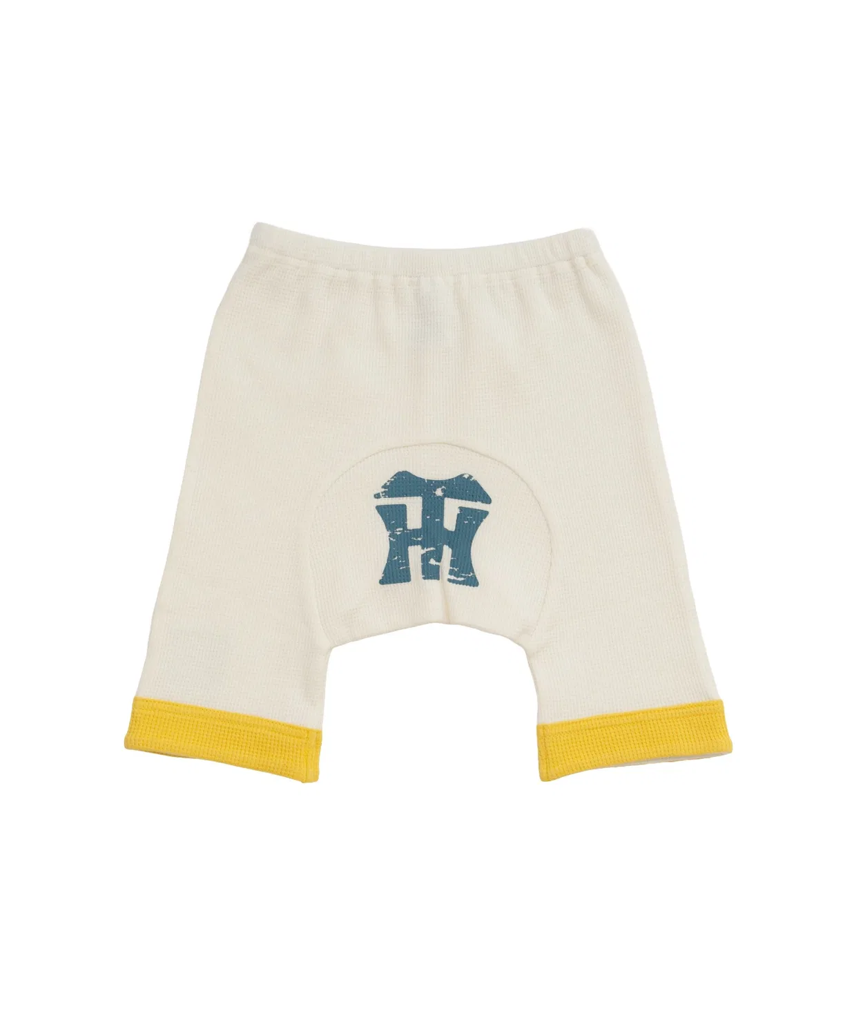 Детские штаны для мальчиков из вафли 100% хлопок Baby Tigers babybaby, Off White — фото 4
