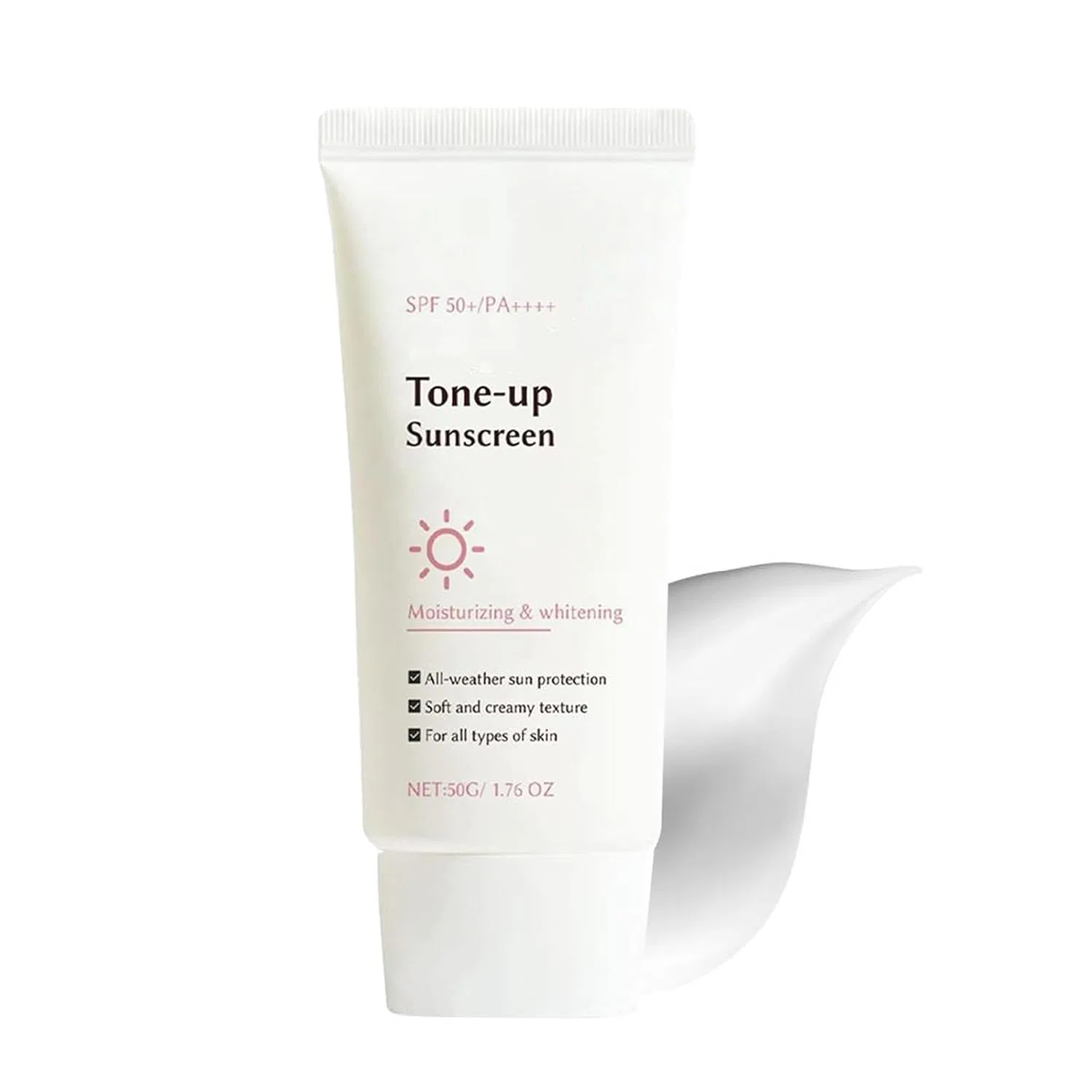 Солнцезащитный крем Pink Tone-Up Sunscreen, SPF 50+, Notgurli, 50 г