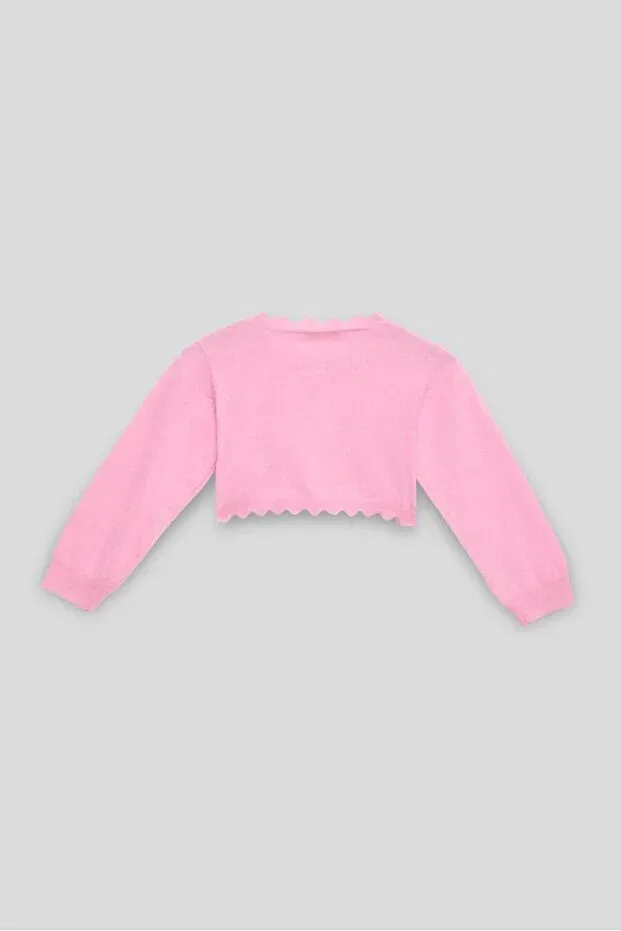 Детский кардиган для девочек хлопковый Gb Baby, Pink — фото 3