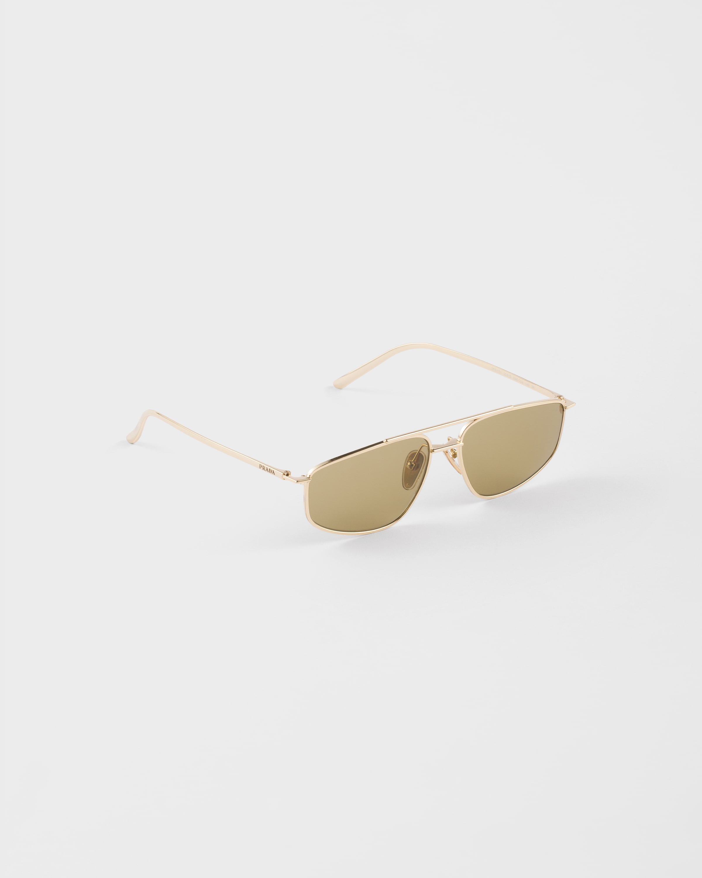 Солнцезащитные очки из коллекции Prada Eyewear Prada, оливково-зеленые линзы — фото 3