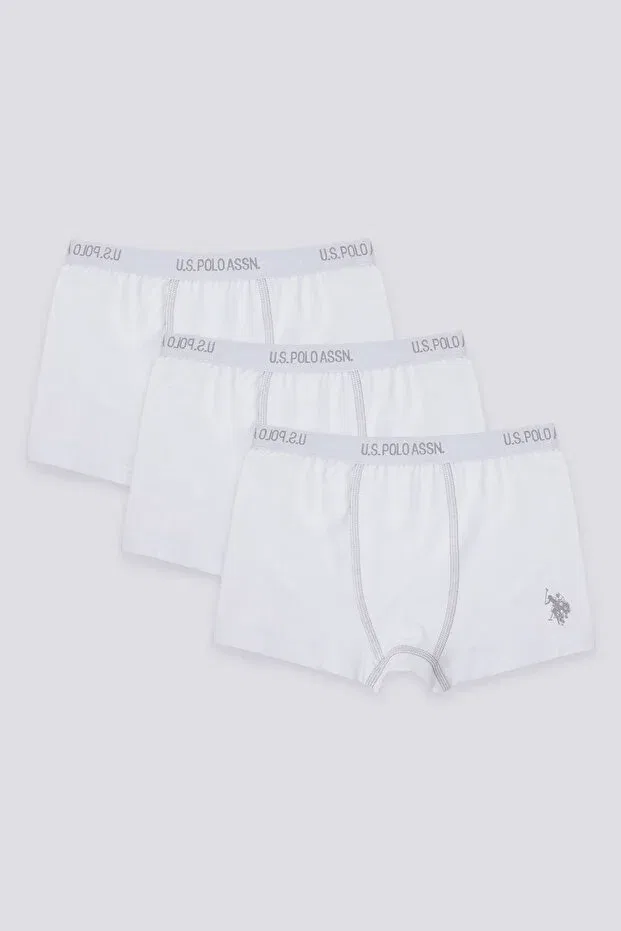 Детские боксеры для мальчиков хлопковые U.S. Polo Assn., White
