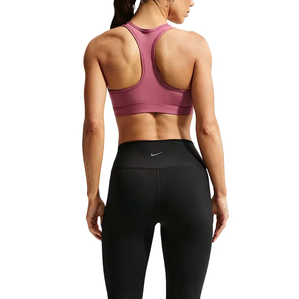 Бюстгальтер Swoosh Medium-Support Padded Sports Bra 'Pink Smoke White' Nike, Pink Smoke/White — фото 2