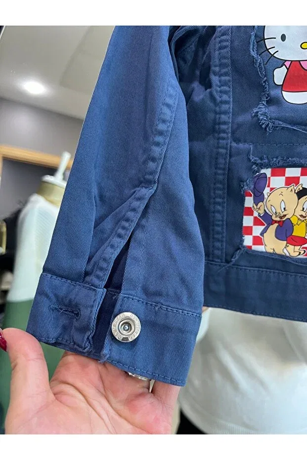 Джинсовая куртка для девочки Alya Butik — фото 2