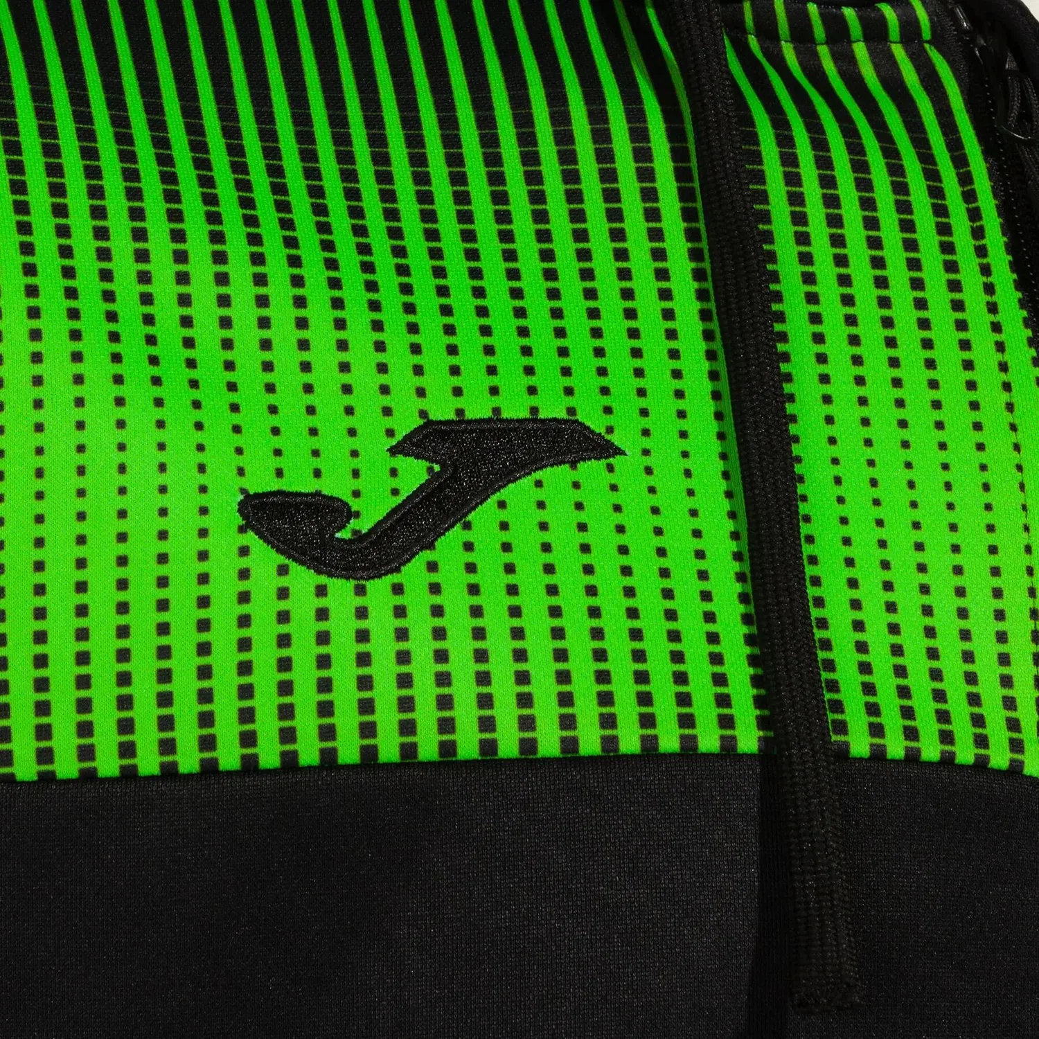 Детская тренировочная куртка с капюшоном ECO Supernova Joma, Schwarz Fluoreszierendes Grun — фото 3