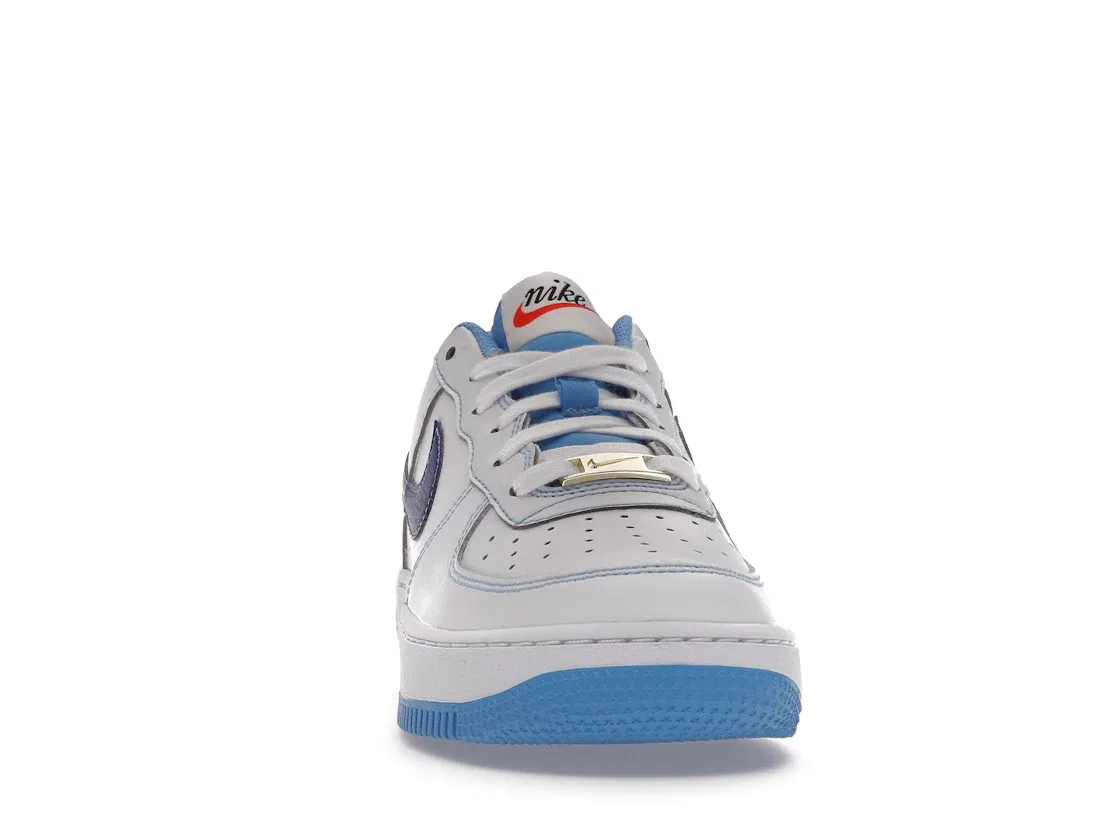 Детские кроссовки с низким верхом Nike Air Force 1 Low S50 Nike, White/Deep Royal Blue/University Blue — фото 2