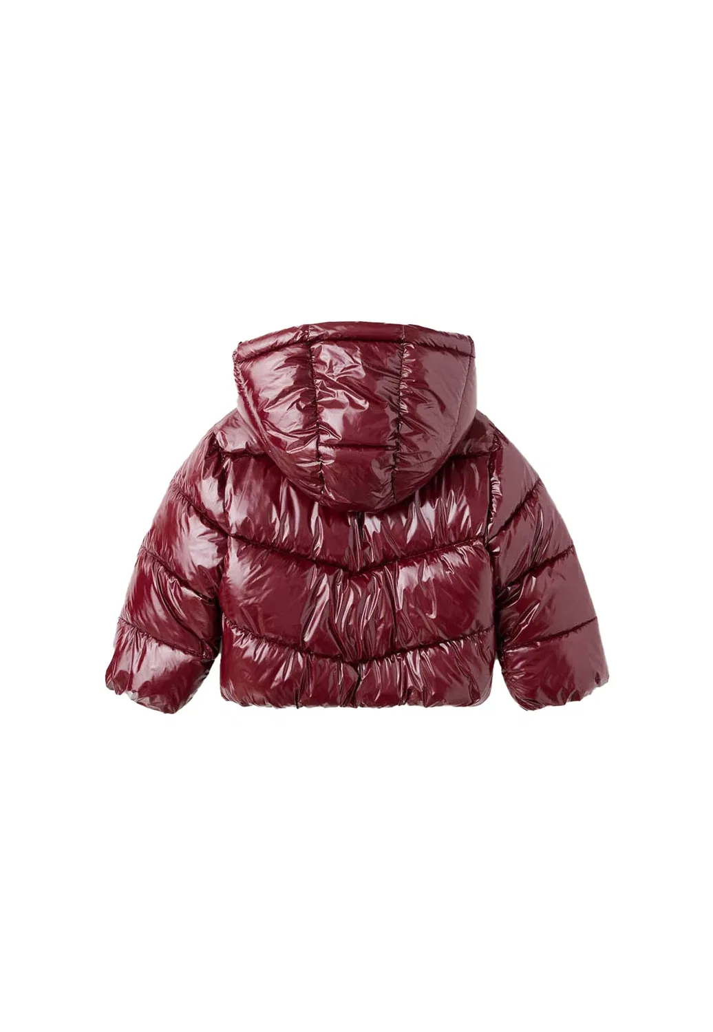 Детская зимняя куртка Mango Kids, Cherry — фото 2