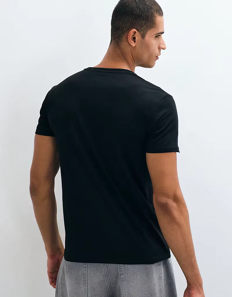 Футболка из хлопка пима Lacoste, черный — фото 4