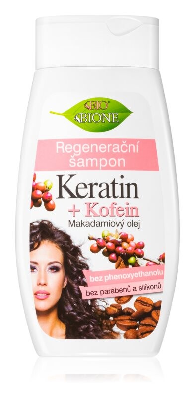 

Регенерирующий шампунь Bione Cosmetics Keratin + Kofein