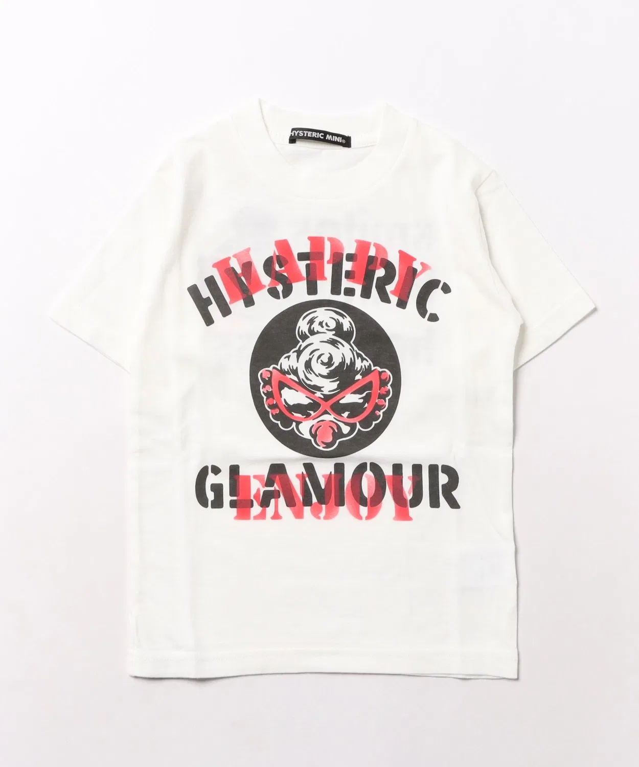 Детская футболка с принтом AIR BRUSH SMILE HYSTERIC MINI, White