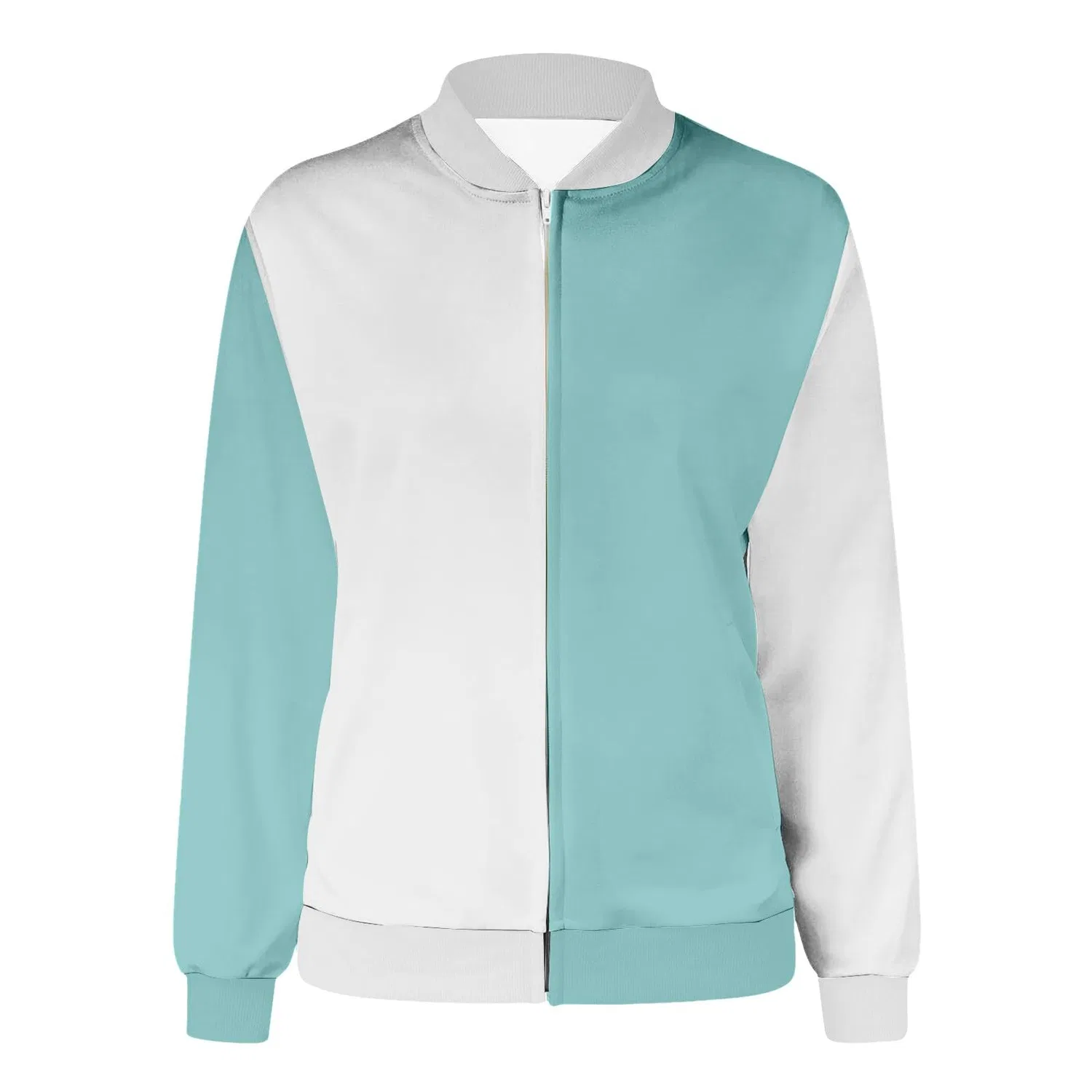 Мужская спортивная куртка с длинным рукавом, цветовая блокировка, Menta verde-a — фото 3