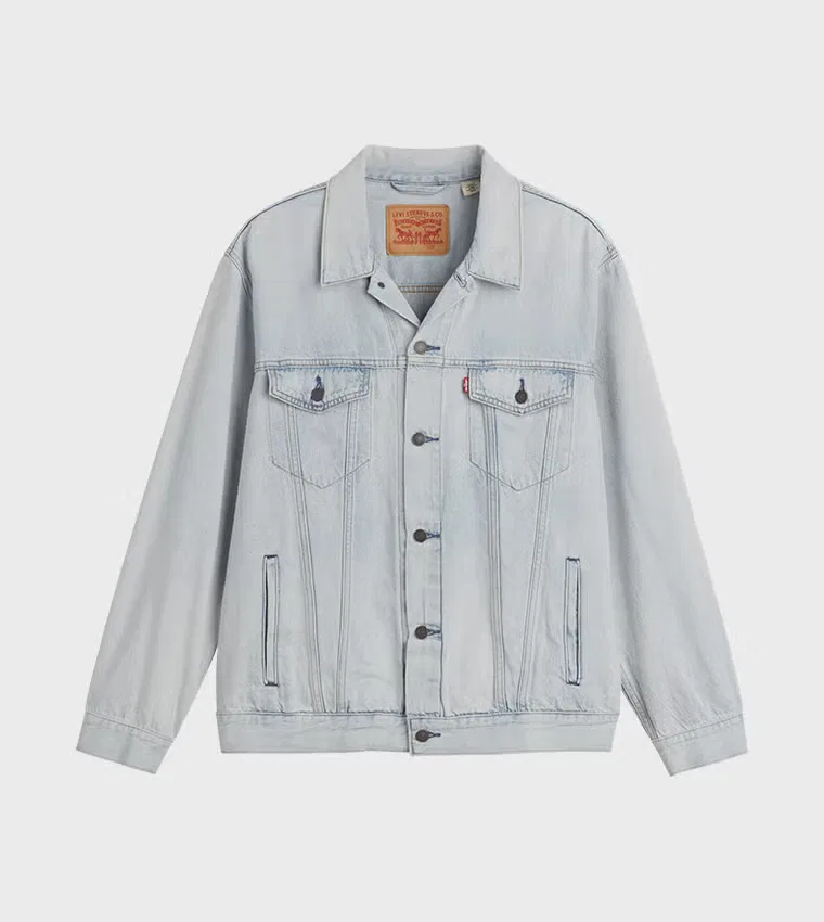 Джинсовая куртка свободного кроя с карманами Levi'S, индиго