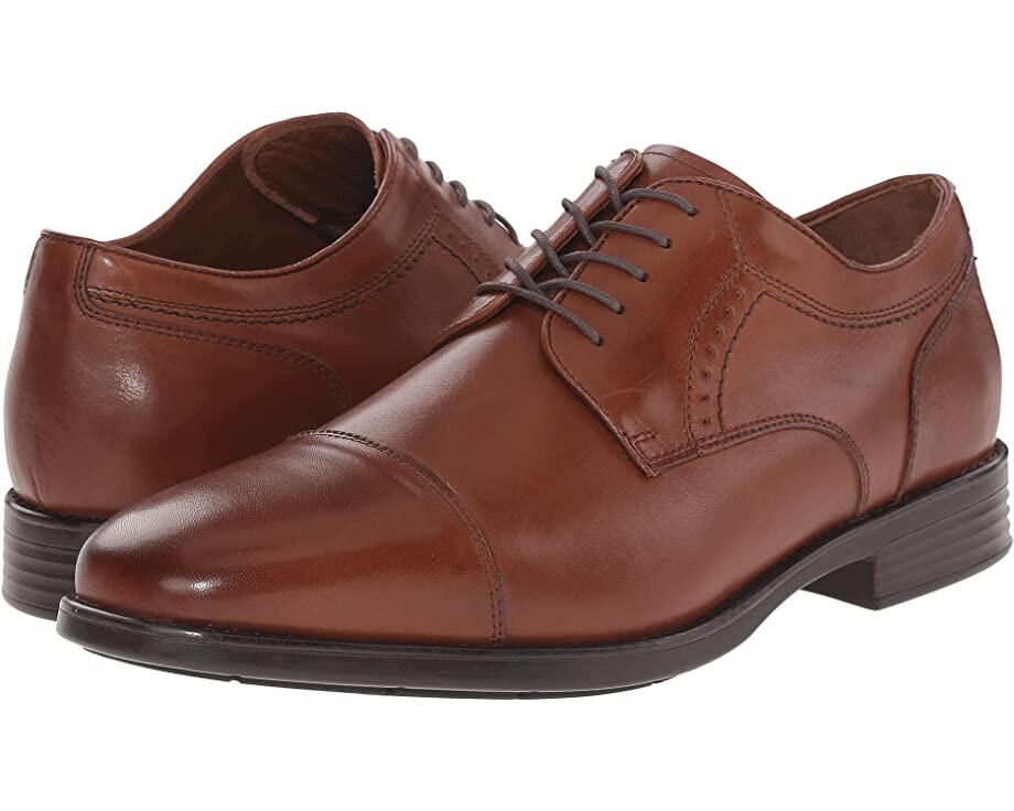 

Оксфорды Waterproof XC4 Branning Cap Dress Cap Toe Oxford Johnston & Murphy, коричневый